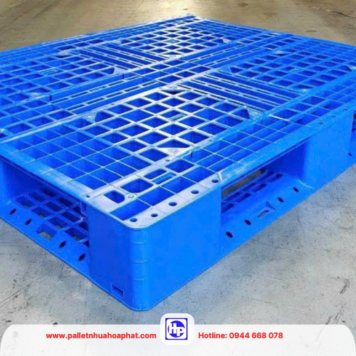 Pallet nhựa 1200x1000x150 xanh