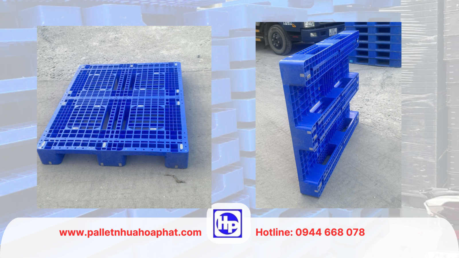 Pallet nhựa liền khối dầu tiếng