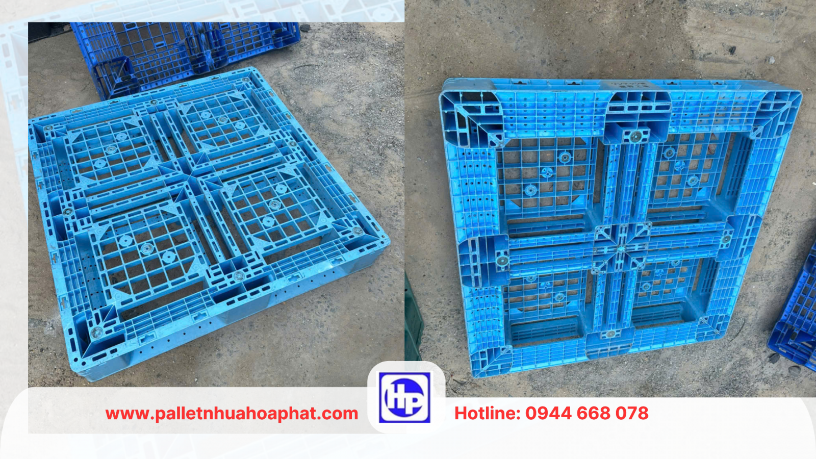 Pallet nhựa mặt lưới thoáng khí