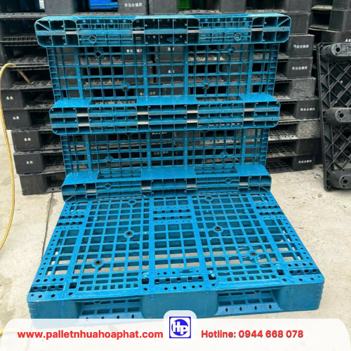 Pallet nhựa mặt lưới lỗ thông thoáng