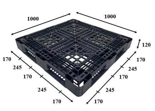 PALLET NHỰA  1000X1000X120mm